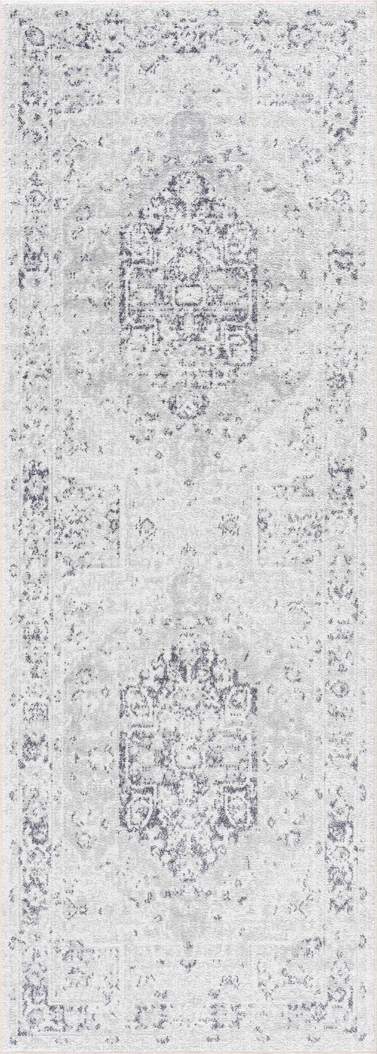 Washable Flat Pile Rug - Stylish Durable Home Decor in Akram Antrasit