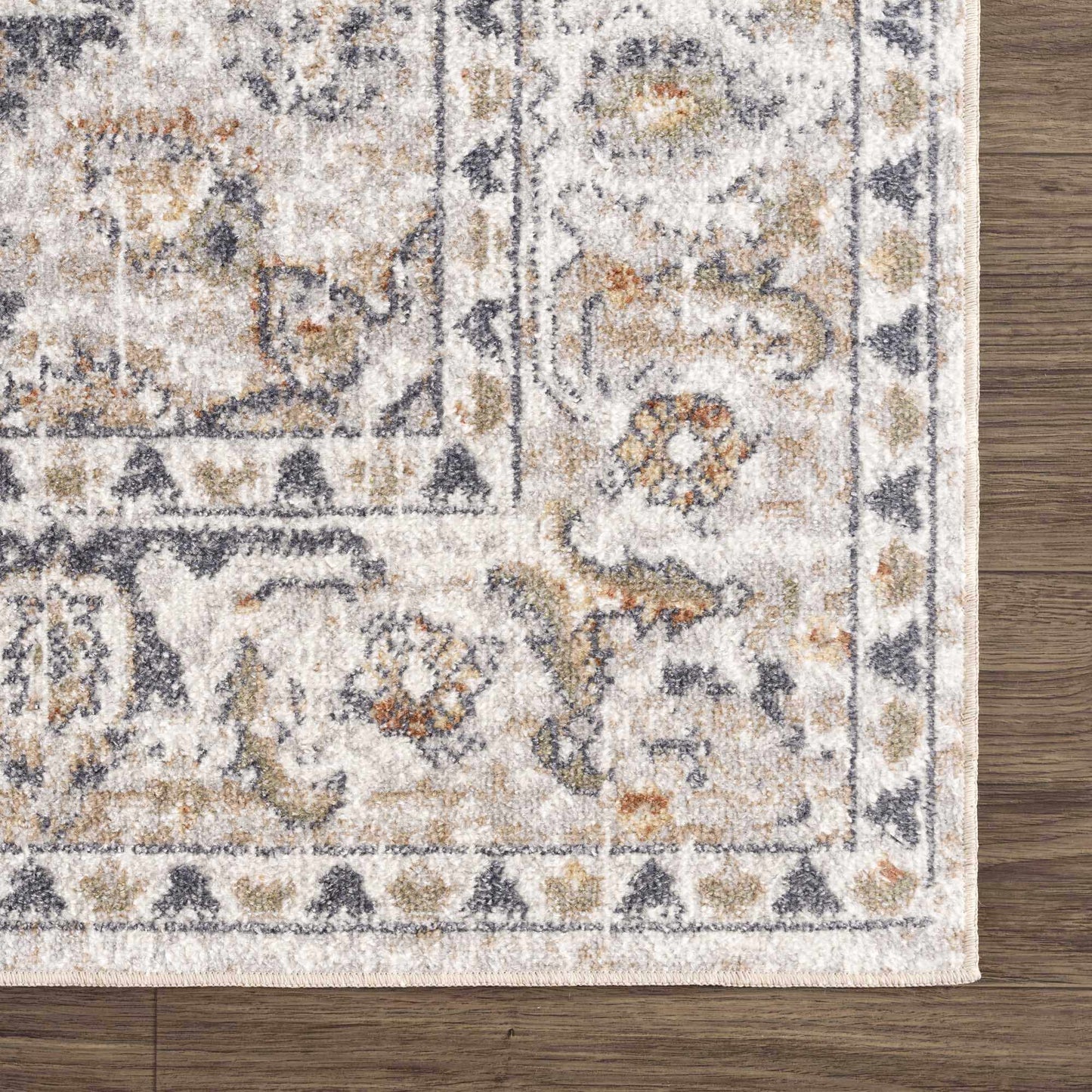 Washable Cream Flat Pile Rug - Soft Stylish Area Rug for Home Decor