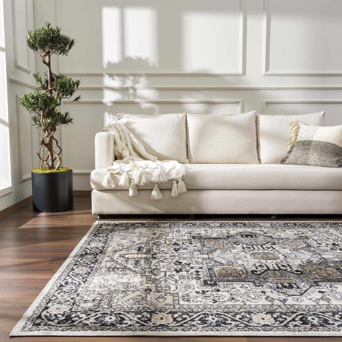 Washable Area Rug - Stylish Durable Easy Clean Rug for Any Room