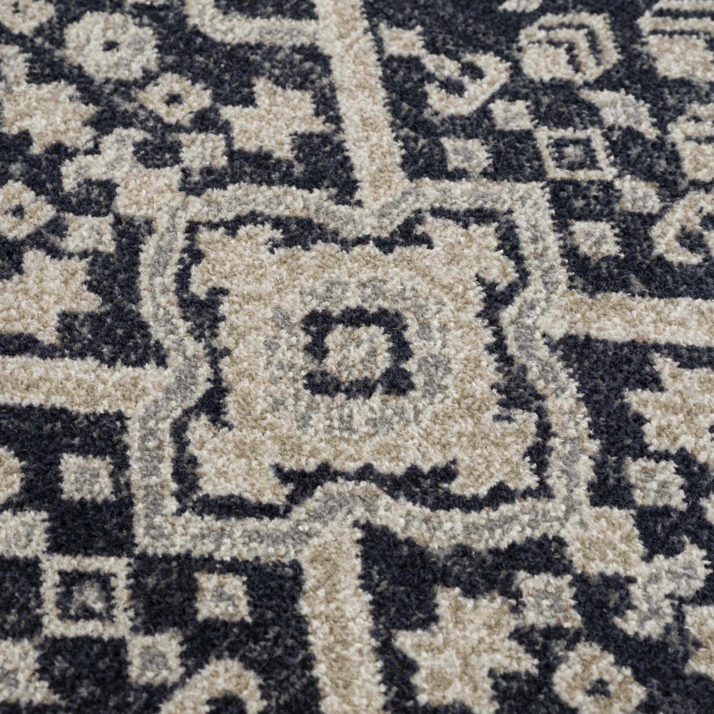 Washable Cream Gray Area Rug - Stylish Durable Home Decor