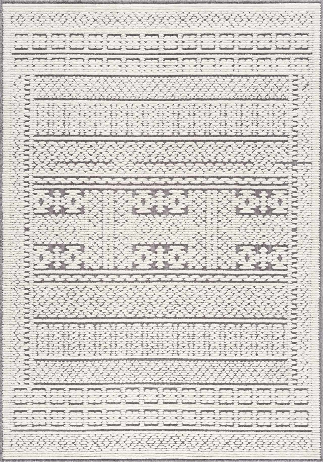 Cream Gray Washable Area Rug - Clearance Sale