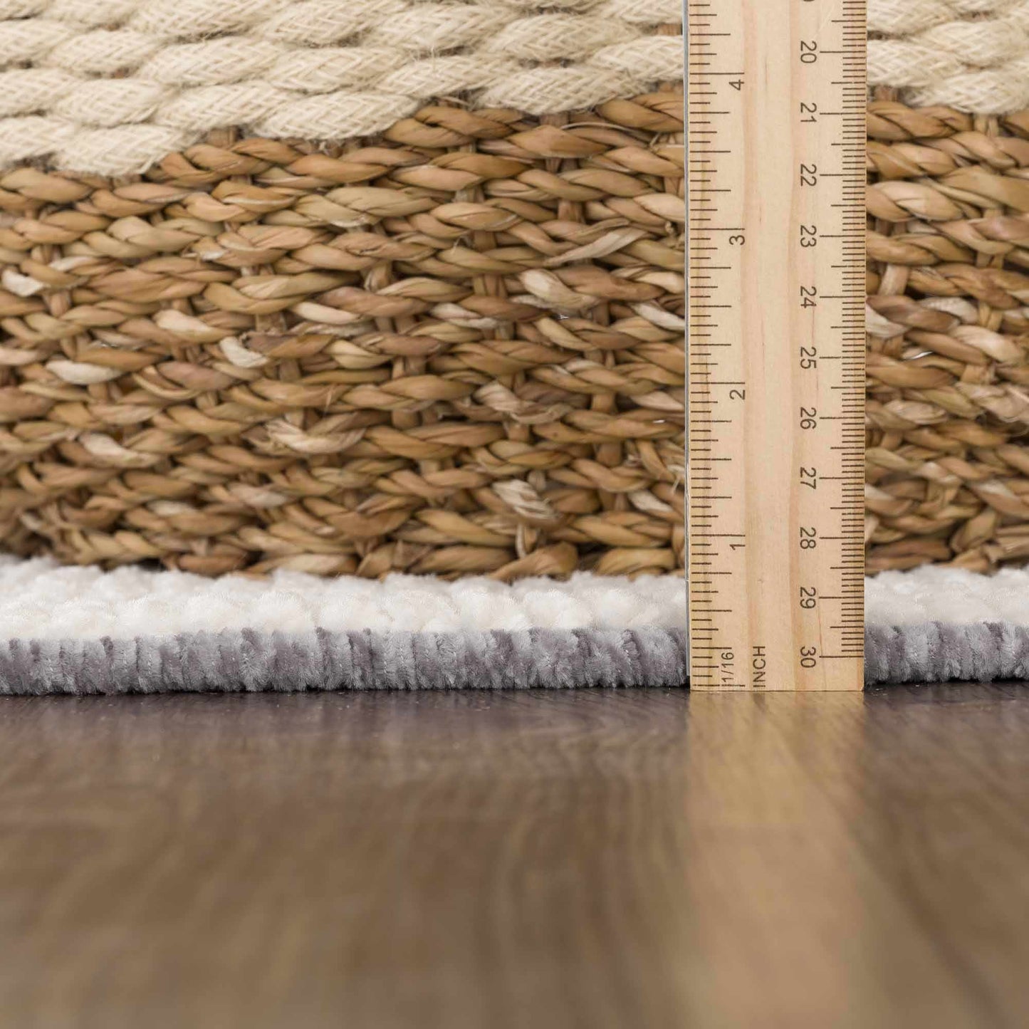Cream Gray Washable Area Rug - Clearance Sale