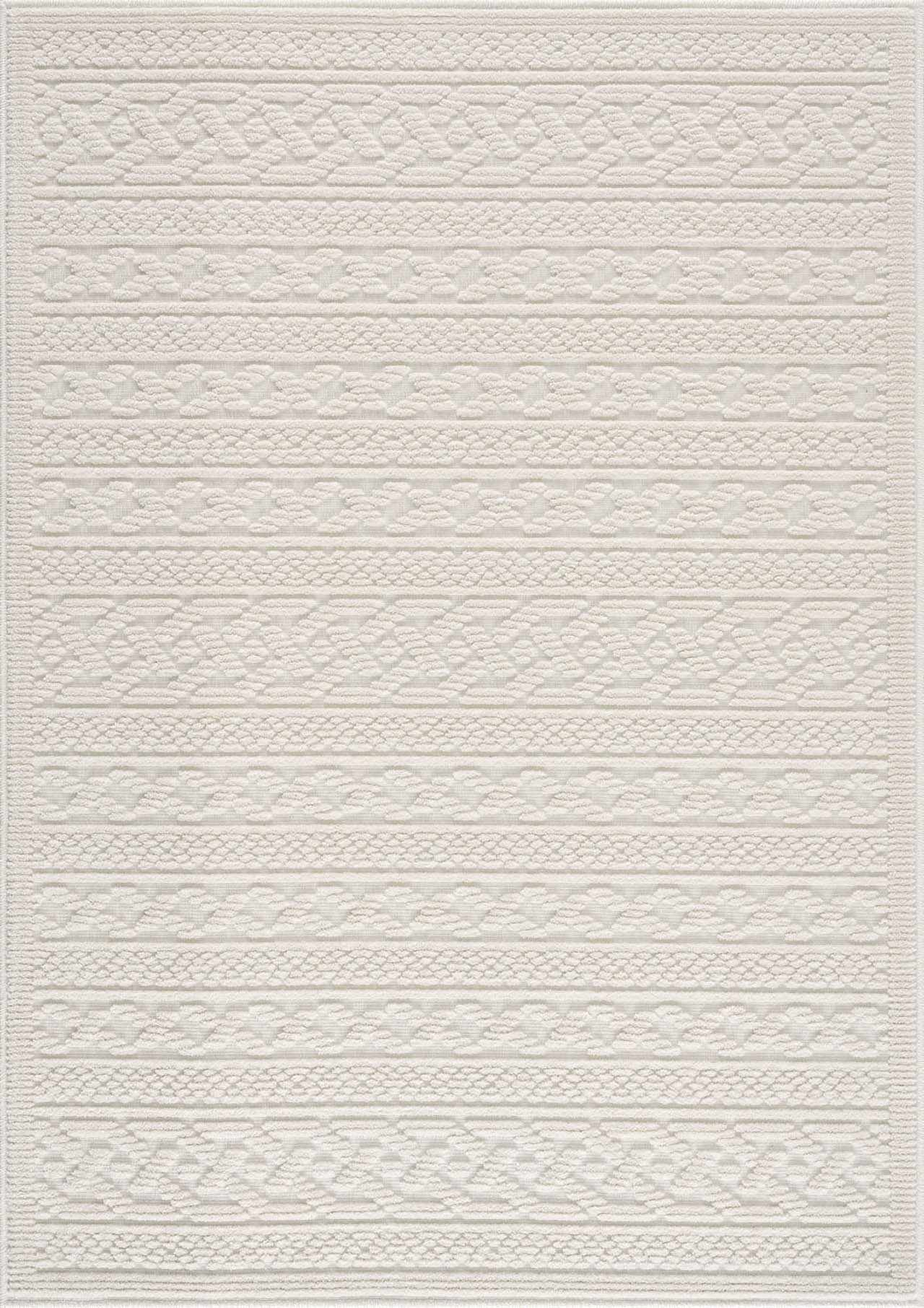 3D White Washable Rug - Stylish Durable Easy to Clean