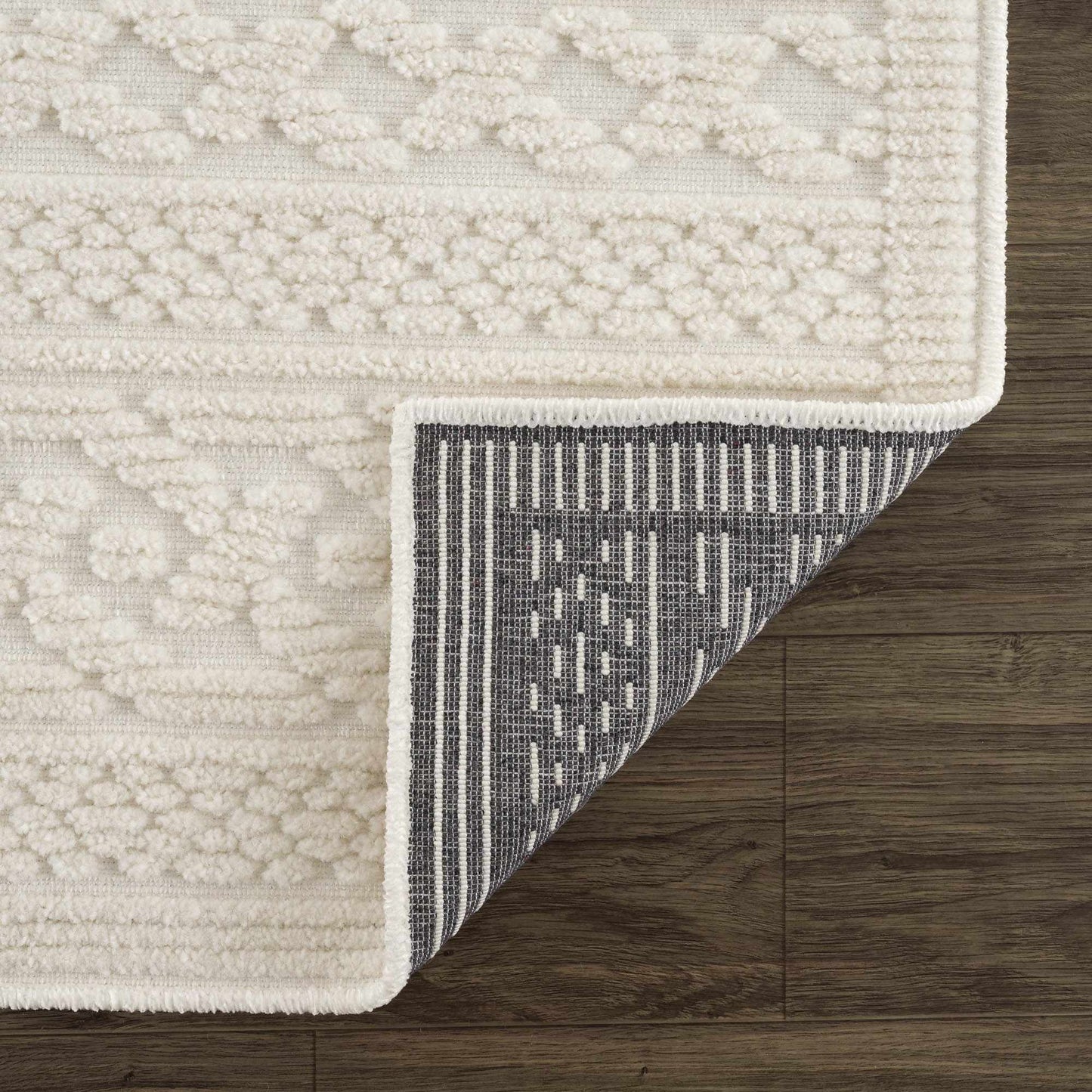3D White Washable Rug - Stylish Durable Easy to Clean