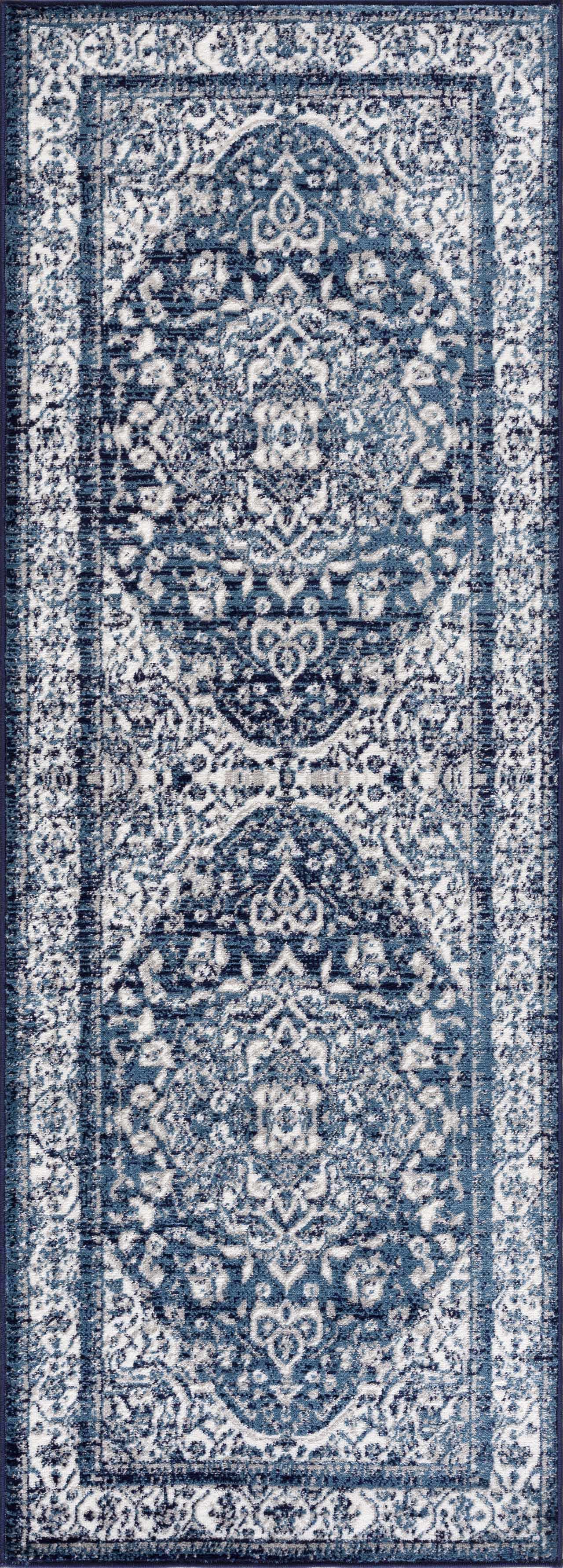 Billy Blue Medallion Area Rug - Stylish Home Decor Accent