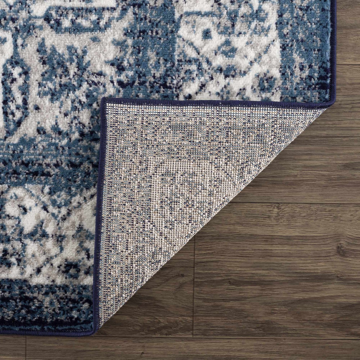 Billy Blue Medallion Area Rug - Stylish Home Decor Accent