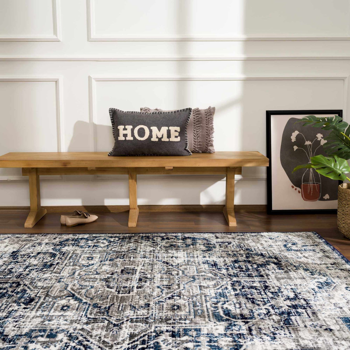 Navy Area Rug - Elegant Modern Design for Contemporary Spaces