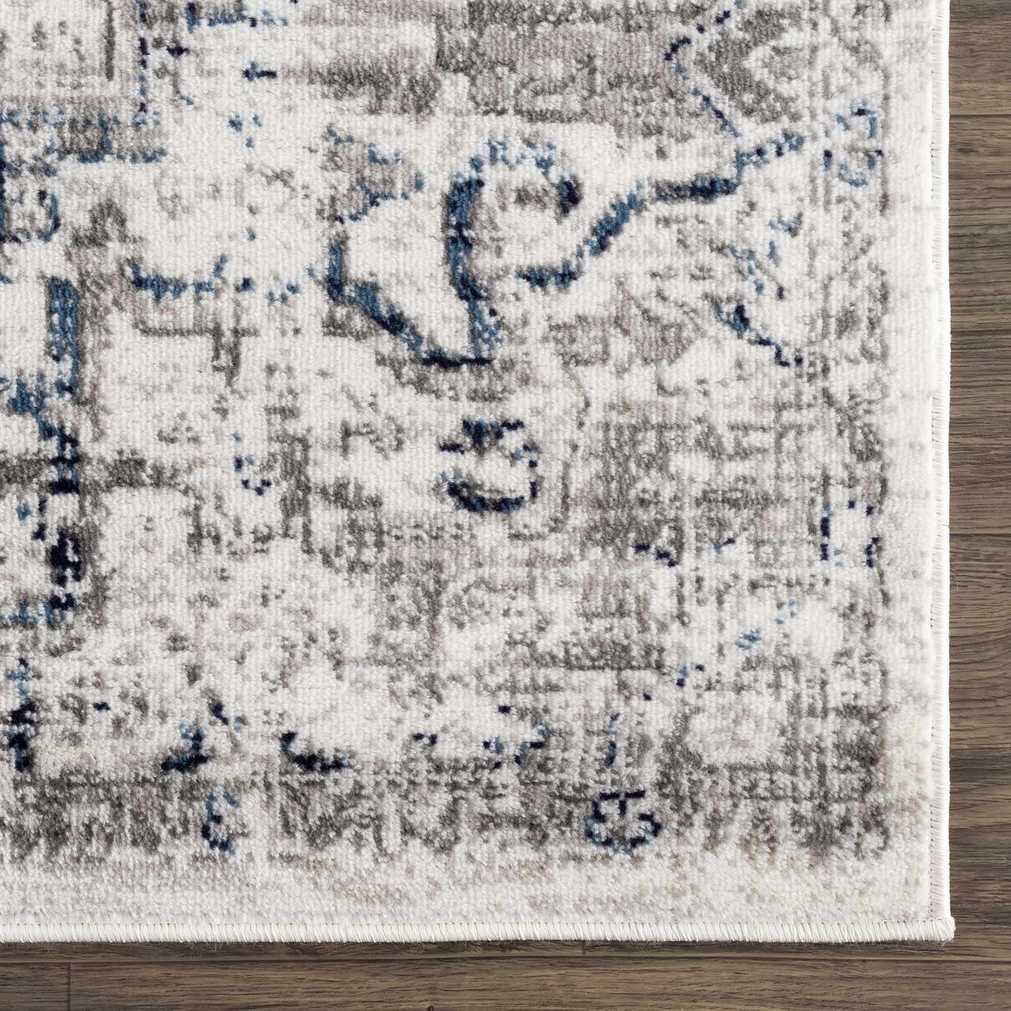 Hauteloom Buenaventura Area Rug - Cream Navy Stylish Home Décor Accent