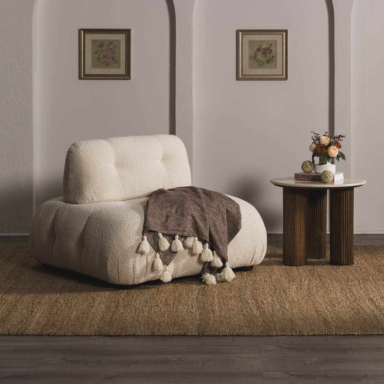 Handwoven Jute Area Rug - Eco-Friendly Natural Home Decor
