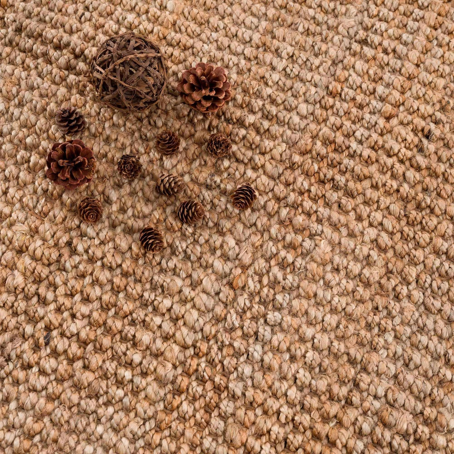 Handwoven Jute Area Rug - Eco-Friendly Natural Home Decor