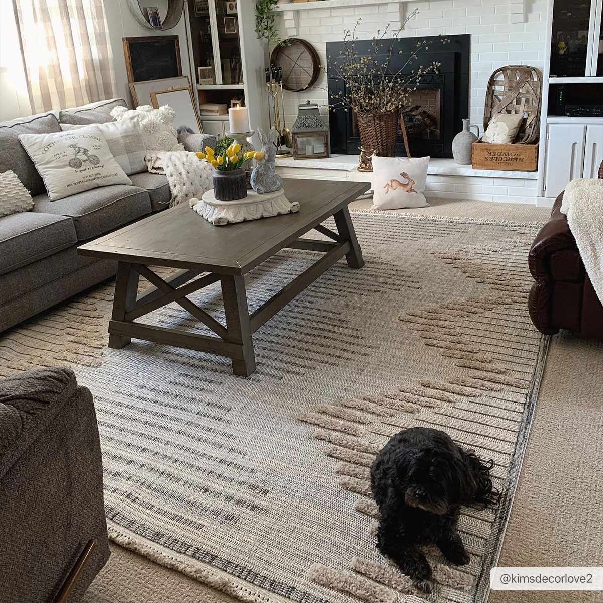 Rustic High-Low Area Rug - Maulawin Collection for Cozy Home Decor