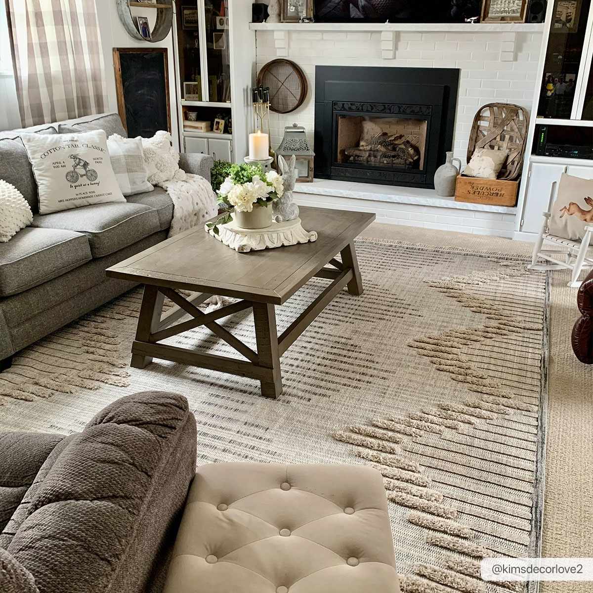 Rustic High-Low Area Rug - Maulawin Collection for Cozy Home Decor