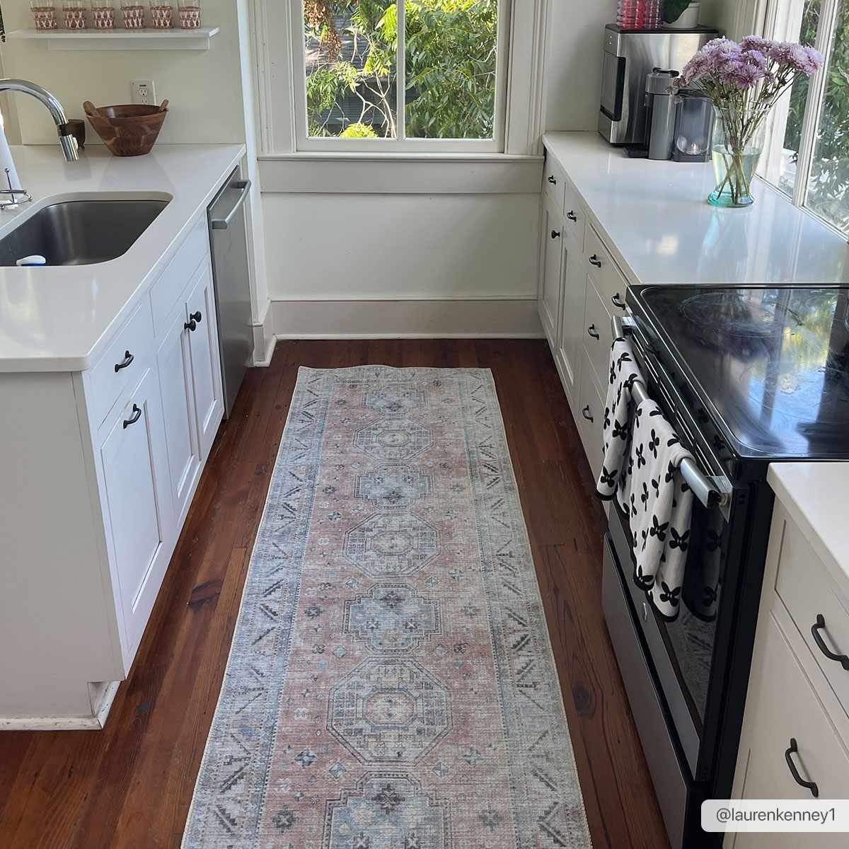Morcott Peach Washable Area Rug - Soft Stylish Easy-Clean Home Decor