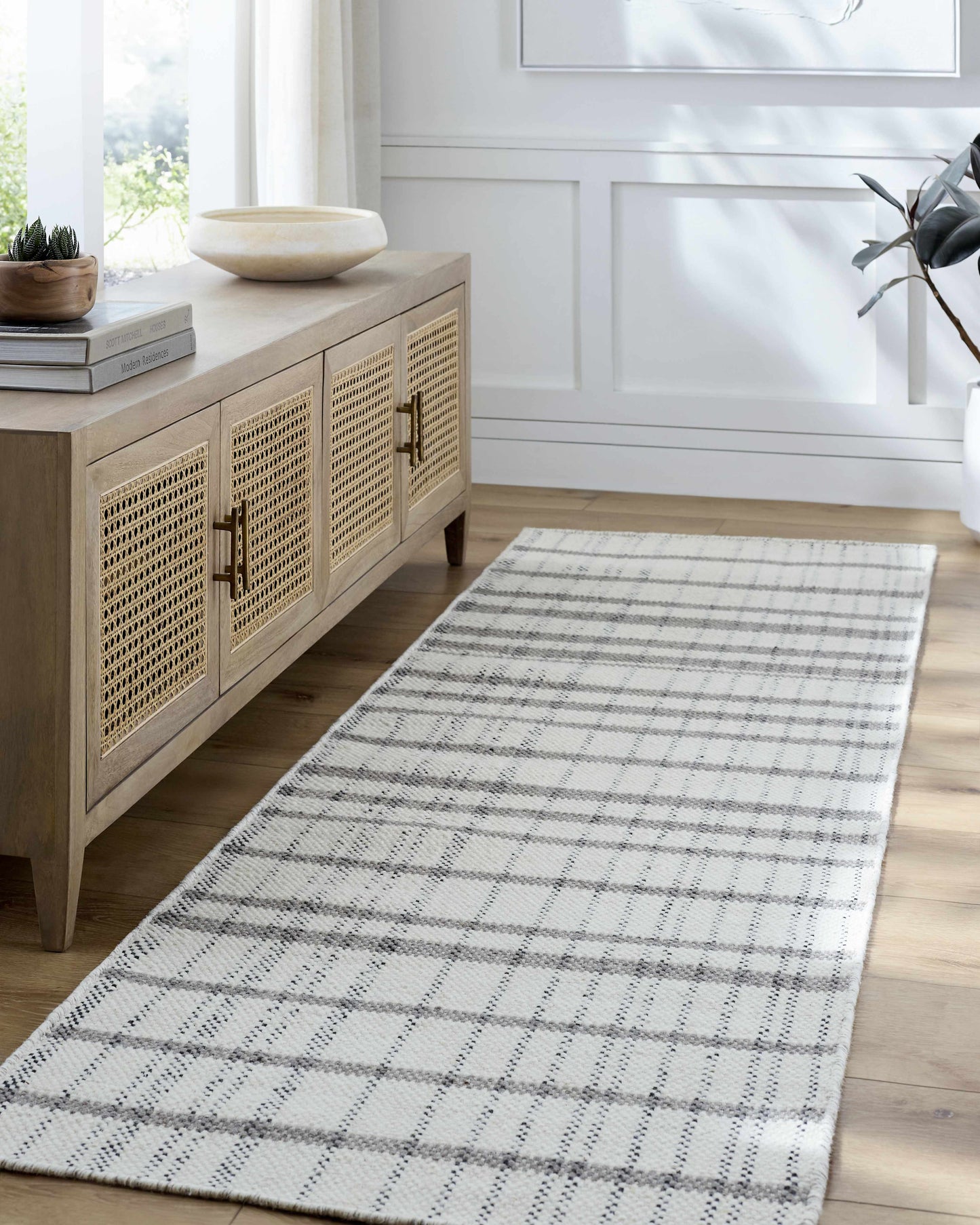 Modern Geometric Area Rug - Stylish Living Room Bedroom Decor