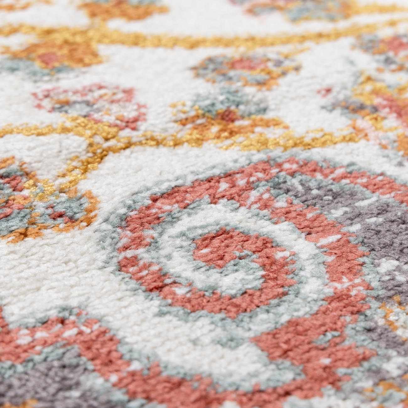 Floral Medallion Area Rug - Elegant Living Room Bedroom Decor