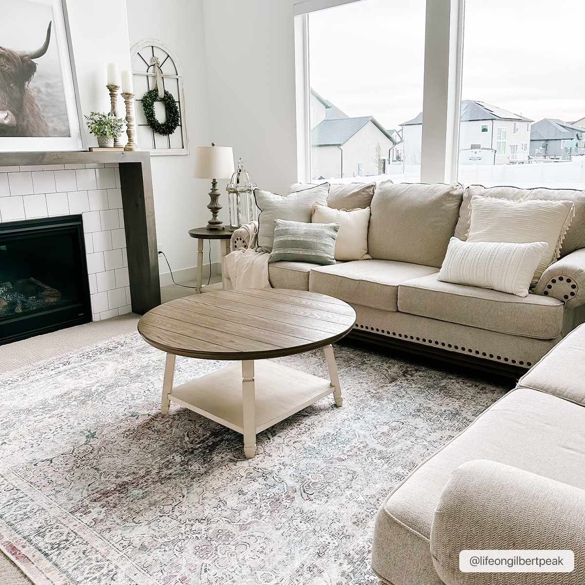 Olive Area Rug - Washable Soft Stylish Home Decor