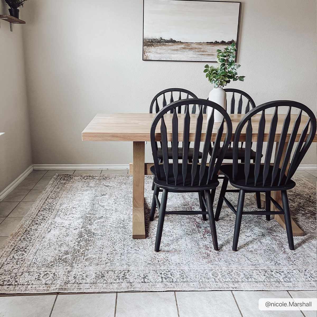 Olive Area Rug - Washable Soft Stylish Home Decor