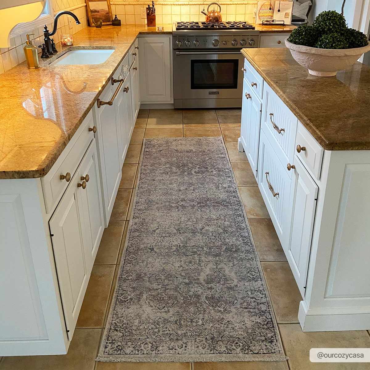 Olive Area Rug - Washable Soft Stylish Home Decor