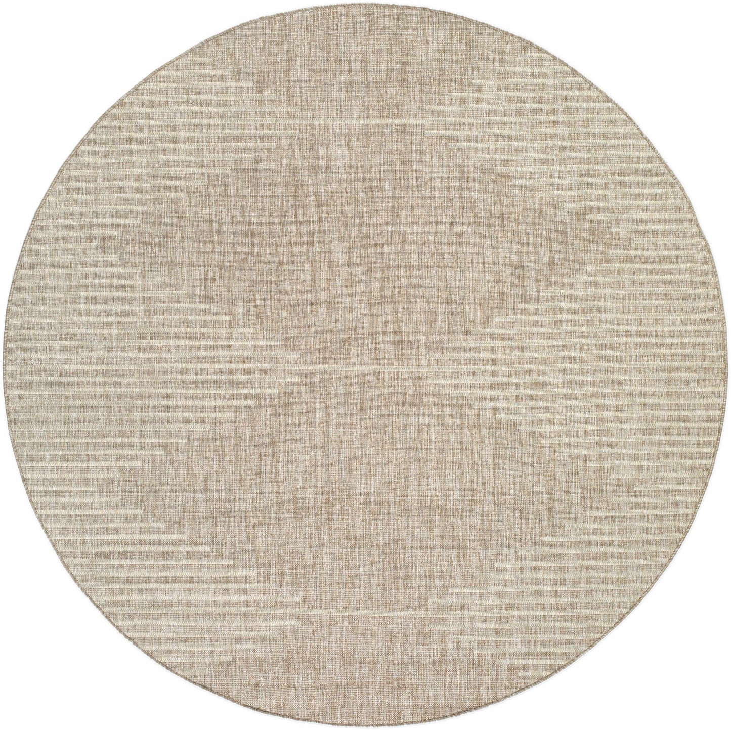 Dark Beige Outdoor Area Rug - Patio Deck Mat