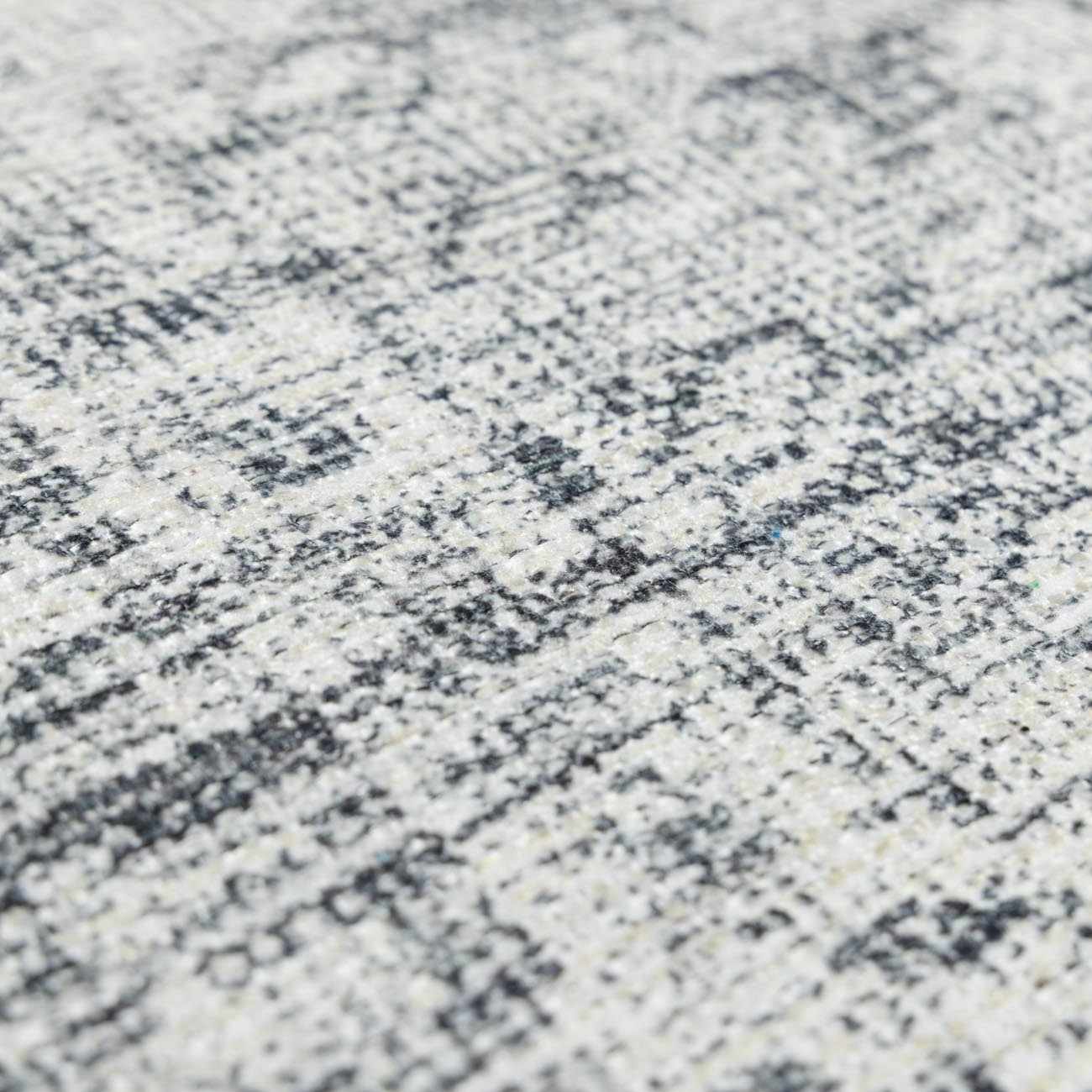 Gray Blue Washable Area Rug - Living Room Bedroom Decor