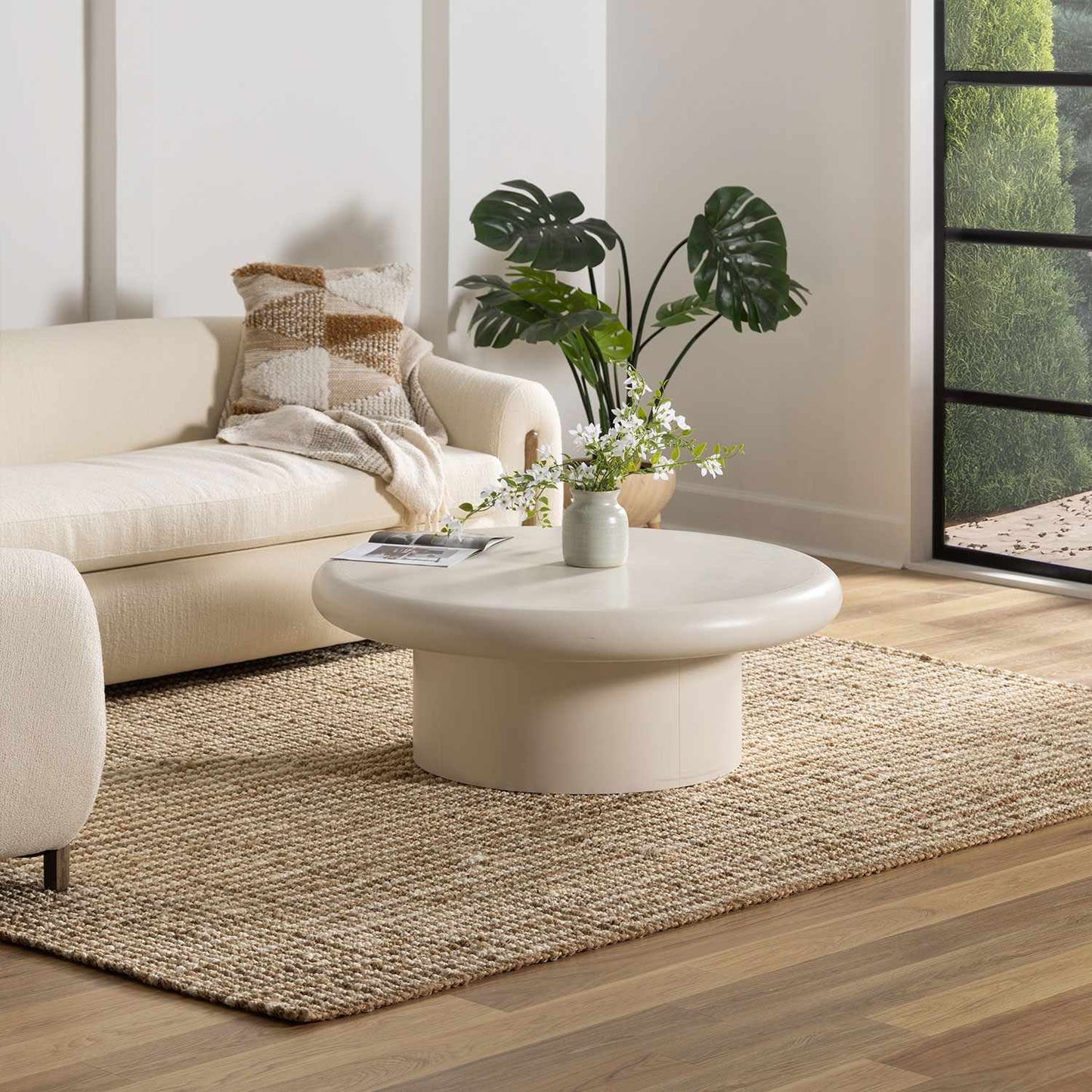 Camel Jute Area Rug - Natural Eco-Friendly Home Decor