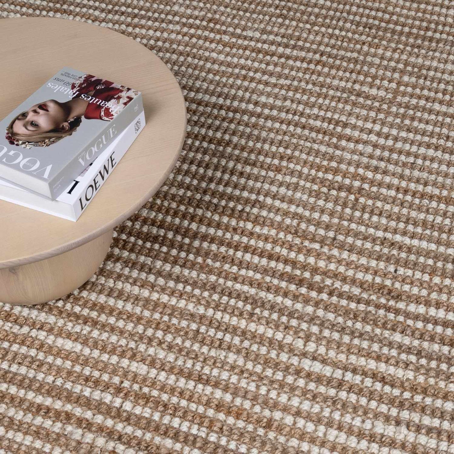 Camel Jute Area Rug - Natural Eco-Friendly Home Decor
