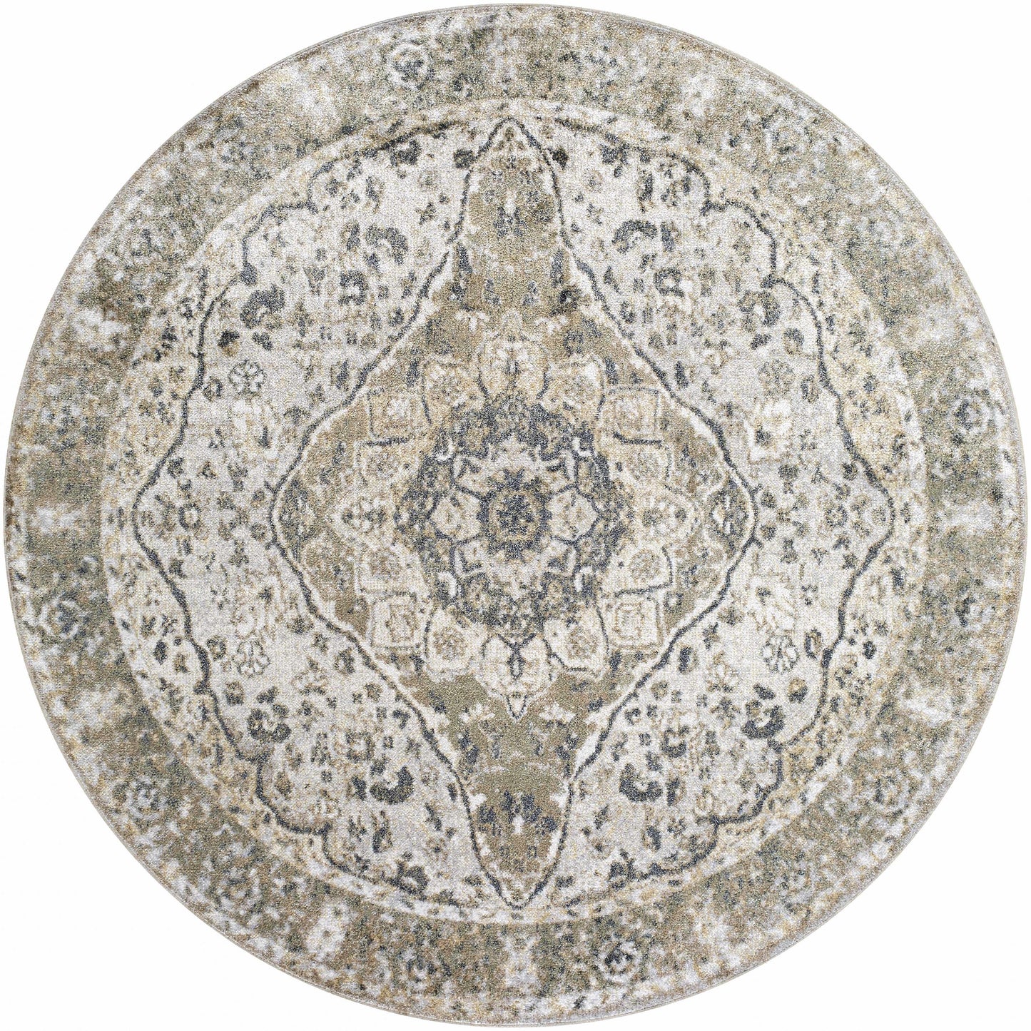 Washable Flat Pile Area Rug - Soft Durable Modern Design
