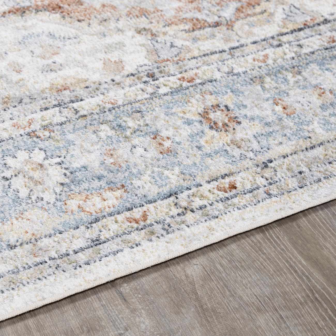 Washable Flat Pile Area Rug - Soft Durable Modern Home Decor