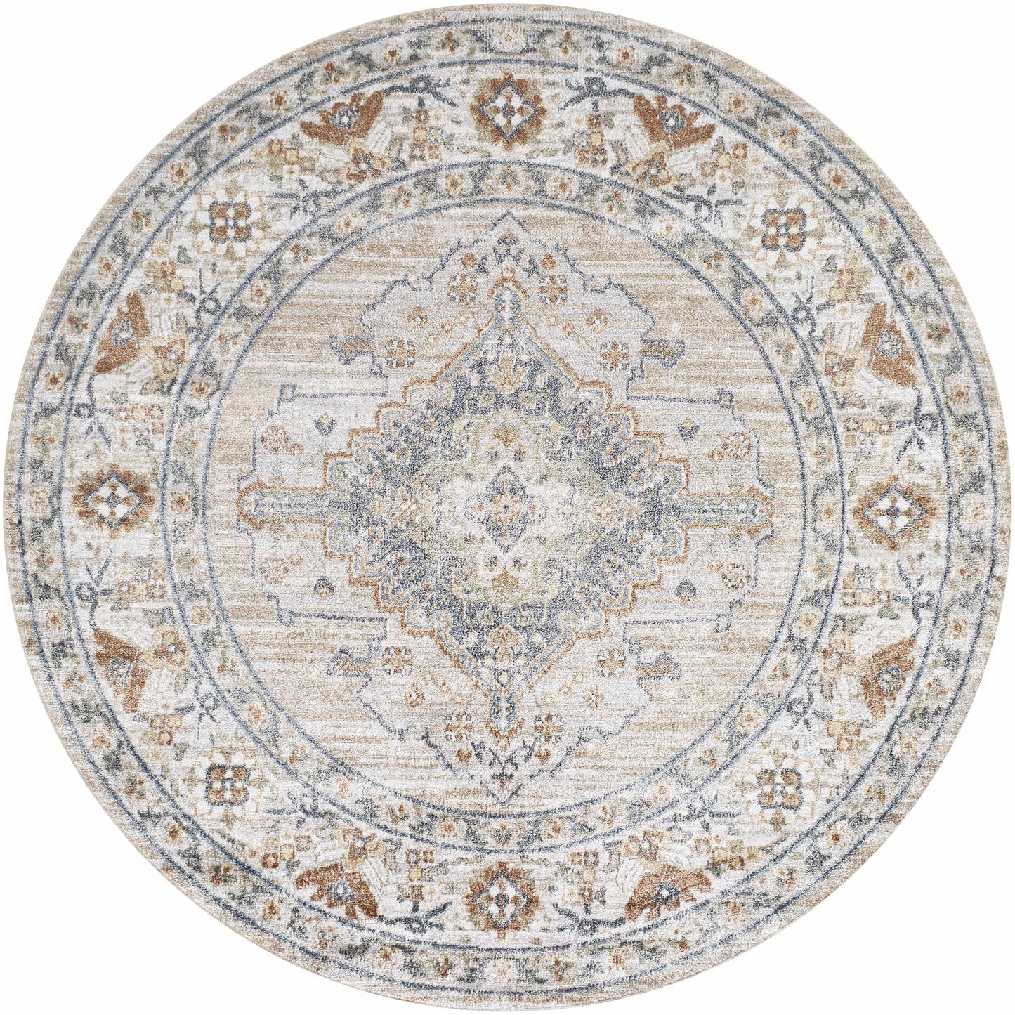Washable Flat Pile Area Rug - Stylish Easy to Clean