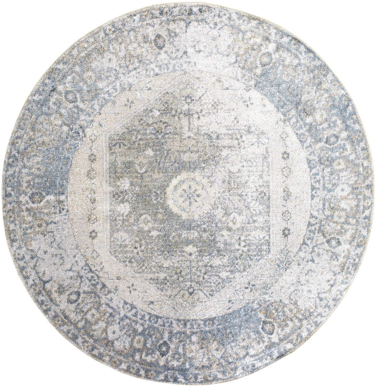 Washable Blue Flat Pile Rug - Stylish Durable Home Decor