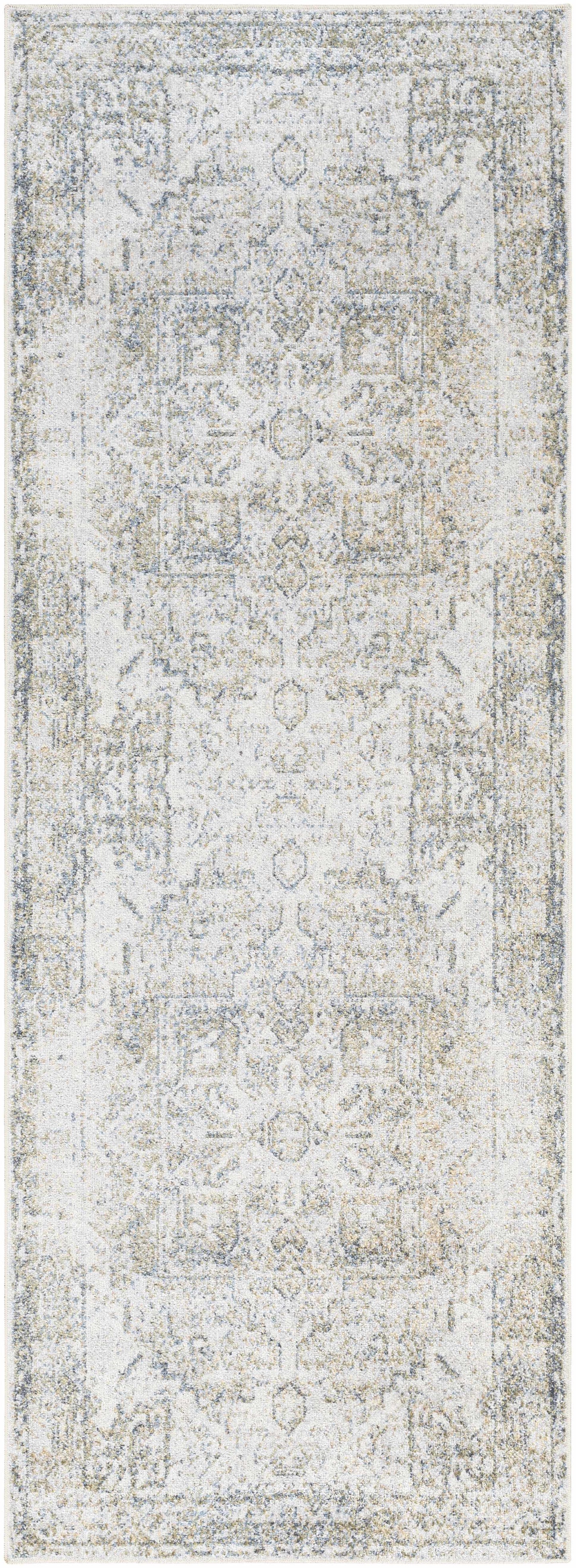 Hera Olive Washable Flat Pile Rug - Stylish Easy to Clean