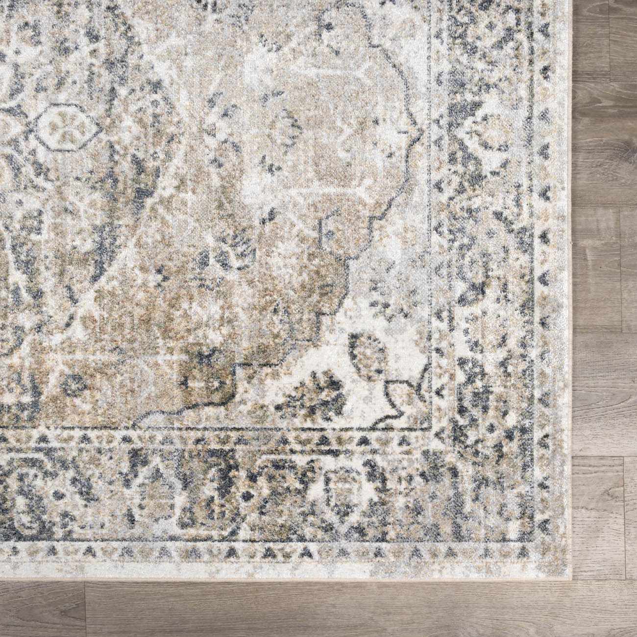 Beige Washable Flat Pile Rug - Stylish Home Décor