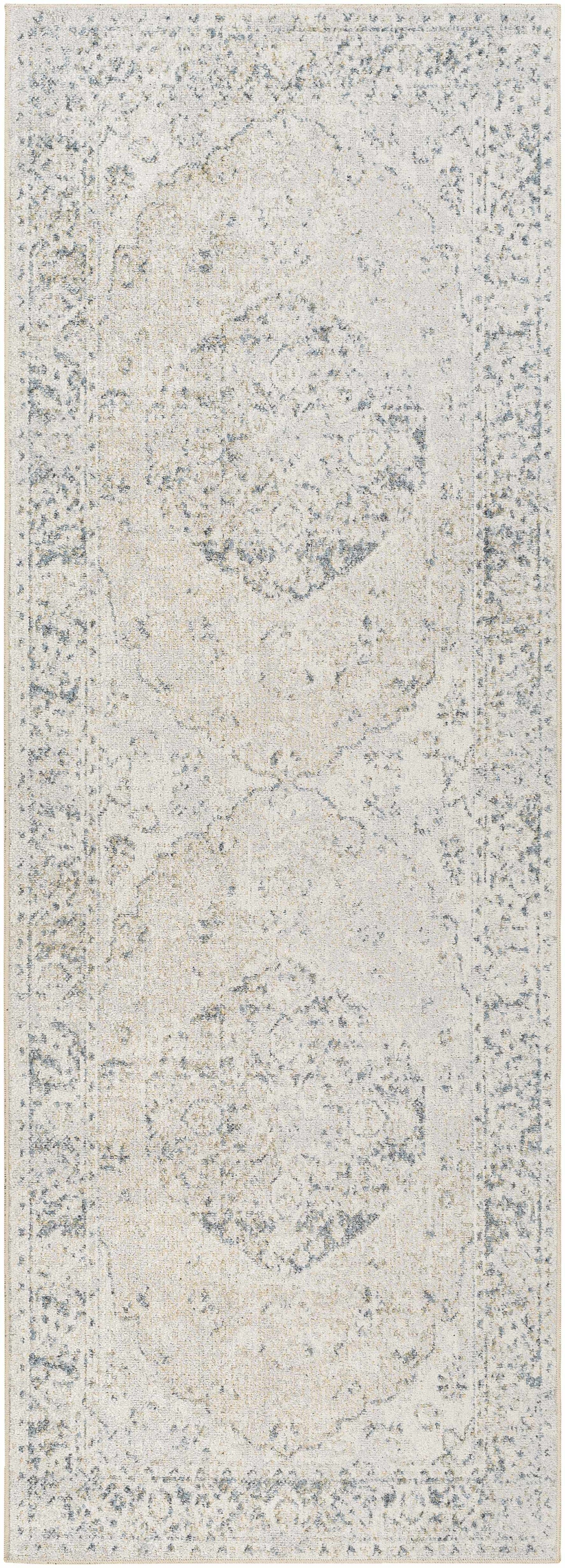 Washable Modern Area Rug - Soft Durable Flat Pile Design