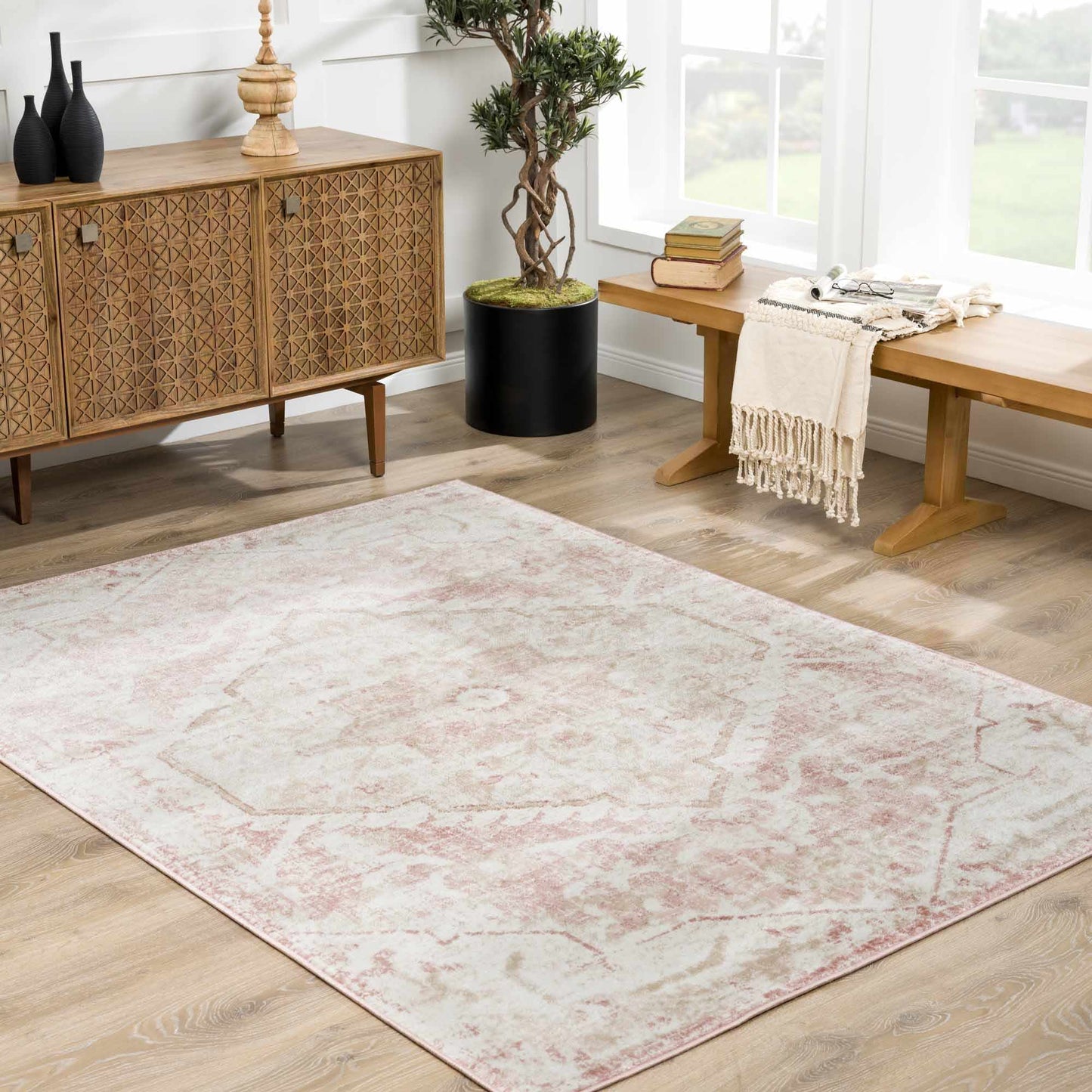 Leonora Soft Area Rug - Elegant Cozy Living Room Decor
