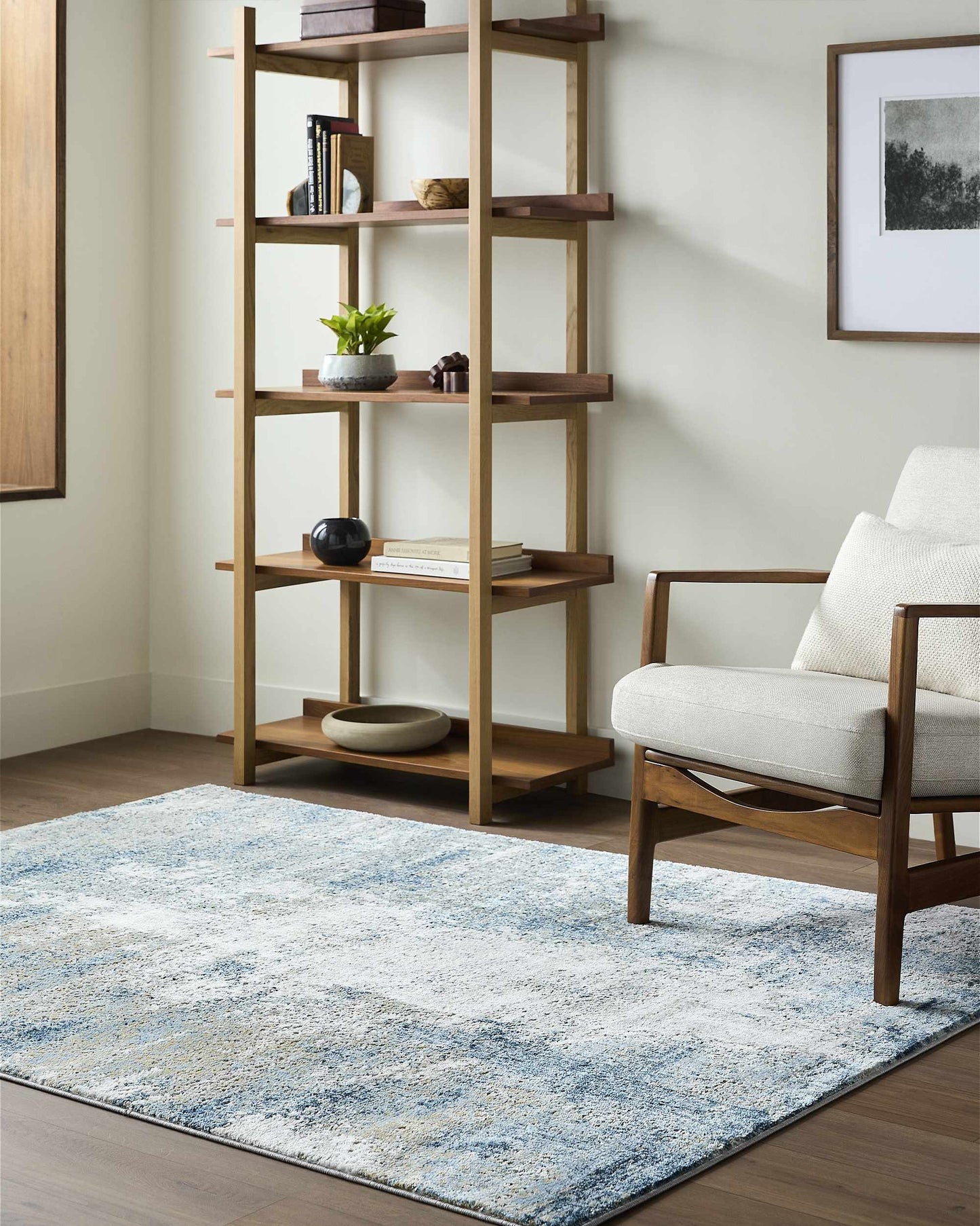 Modern Abstract Area Rug - Duval Blue Home Décor