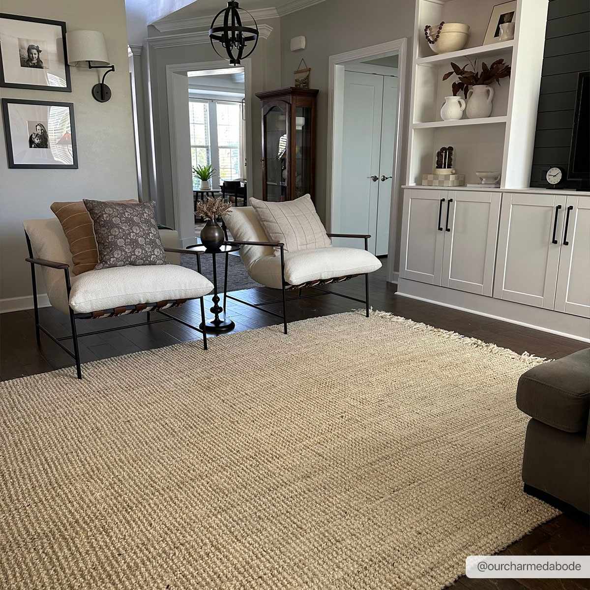 Bleached Jute Area Rug - Eco-Friendly Stylish Home Decor
