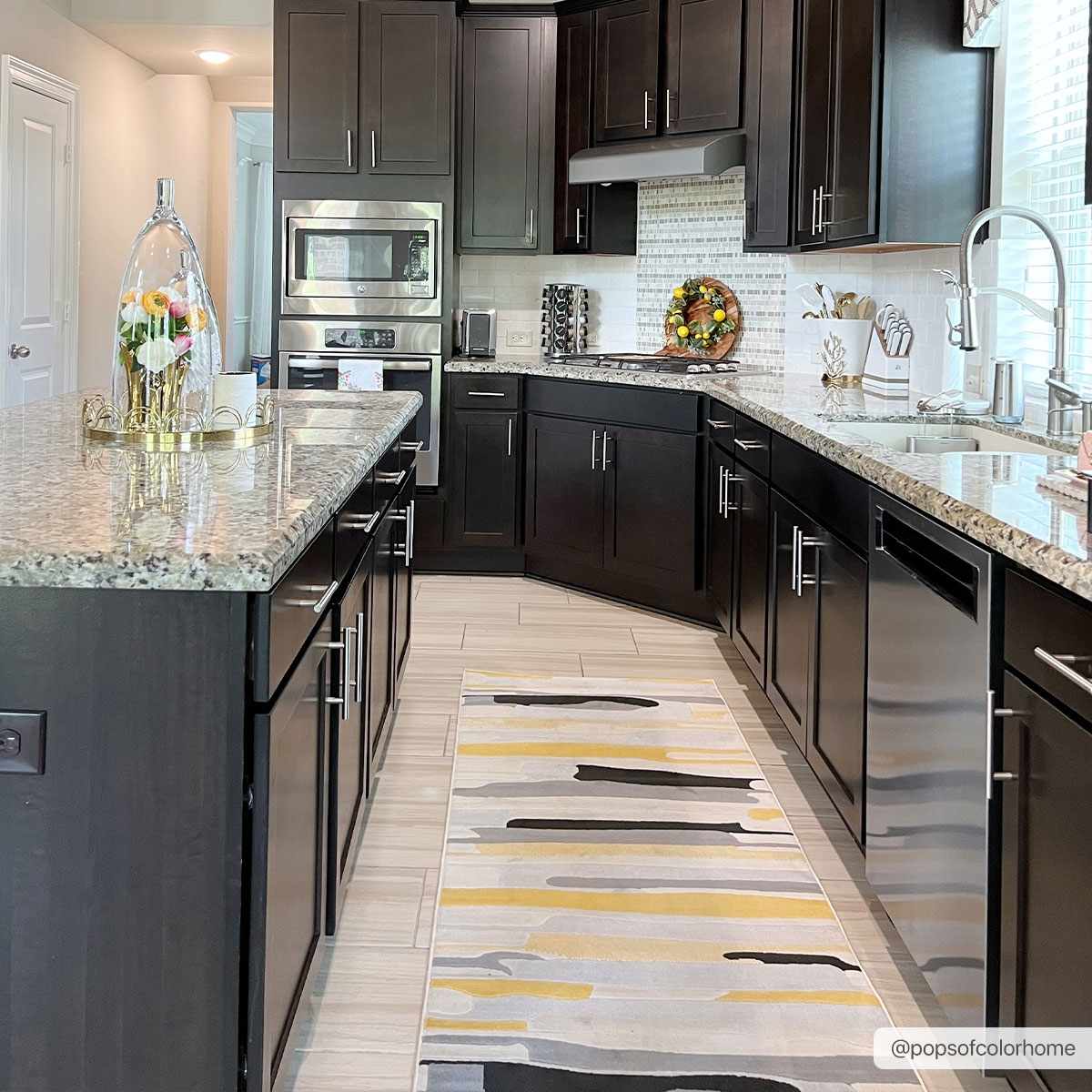 Southfields Mustard Area Rug - Stylish Soft Modern Home Decor