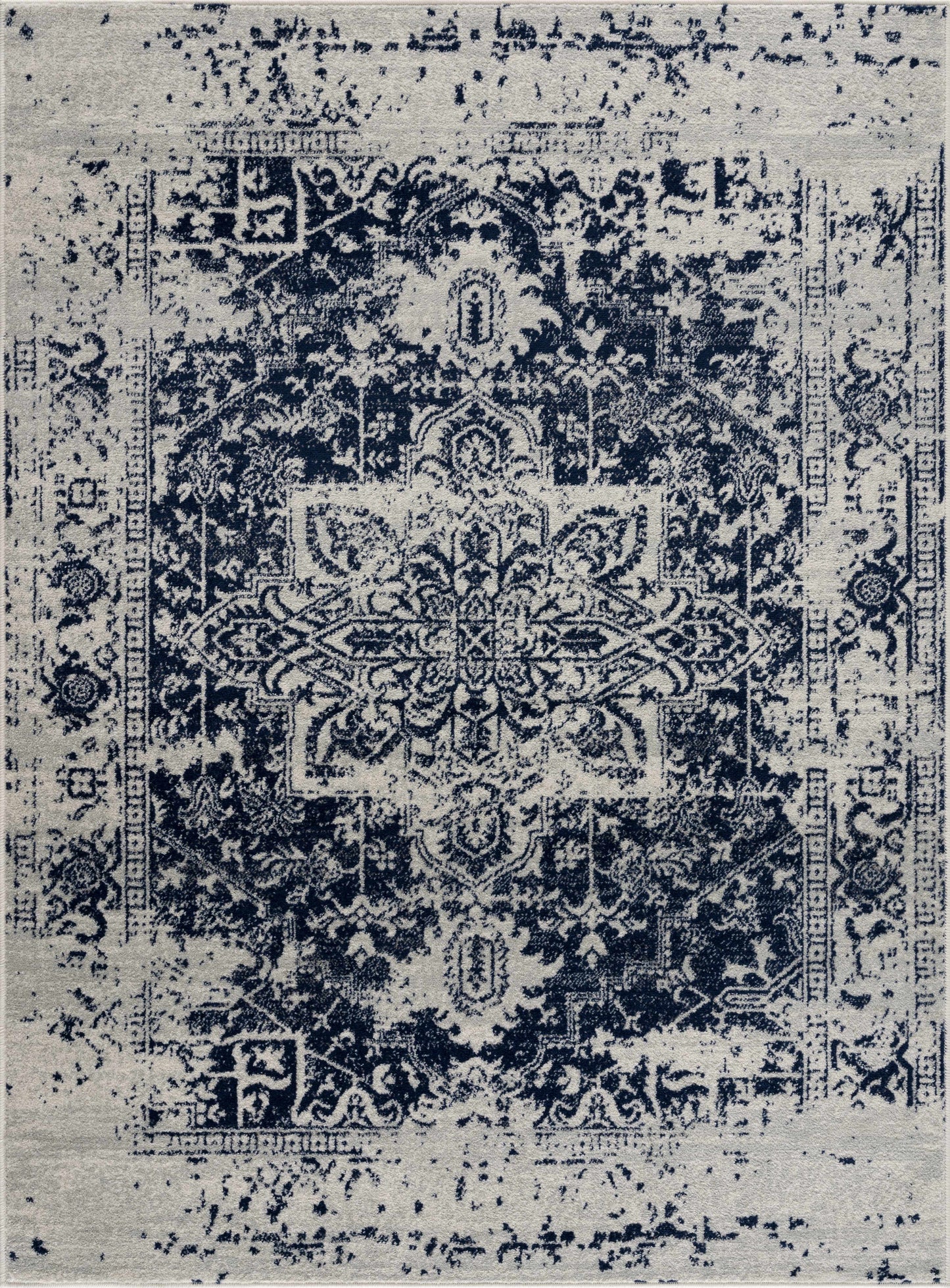 Navy Area Rug - Elegant Modern Home Décor Rug