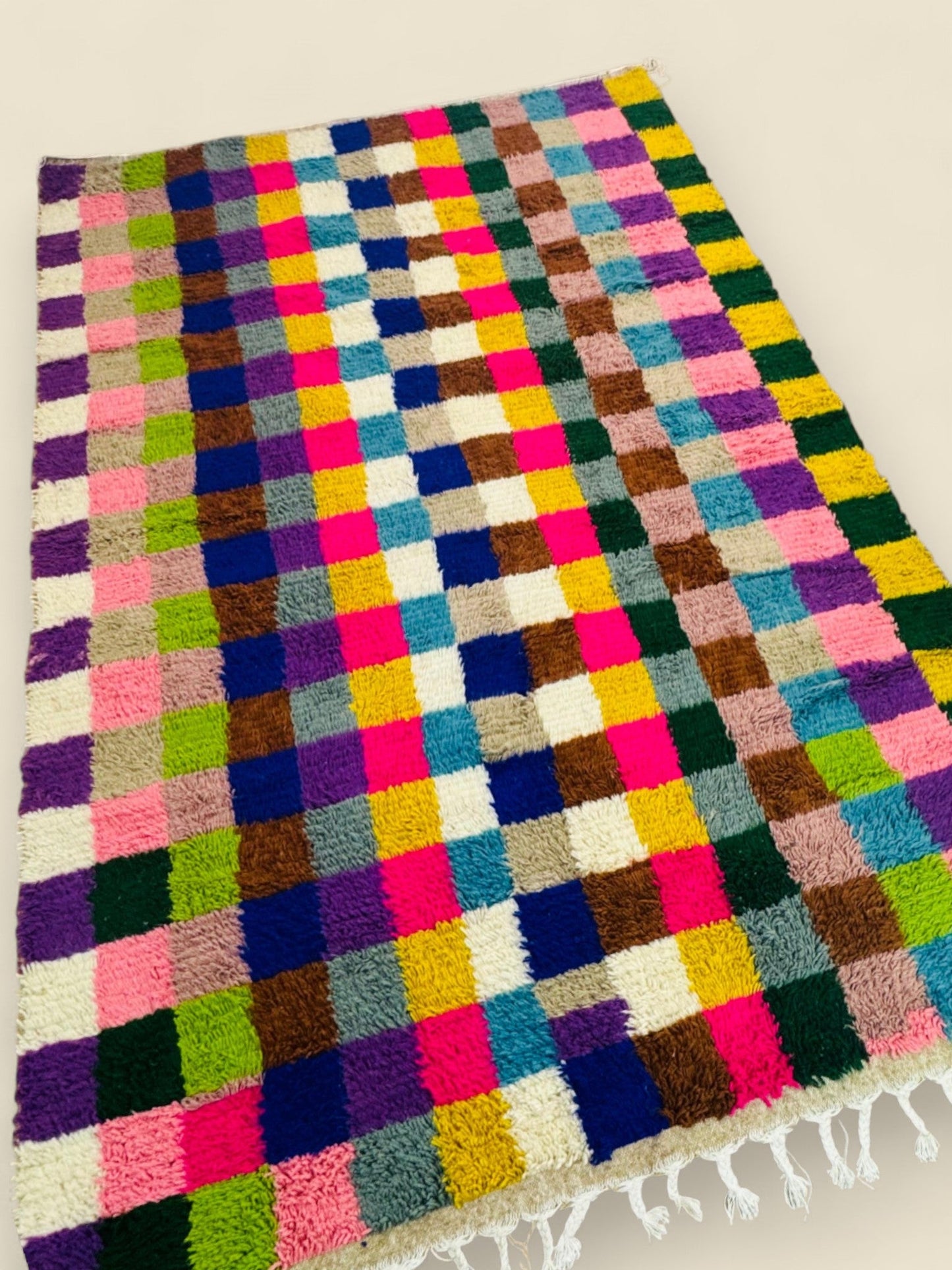 Vibrant Tilawin Rug – Colorful Moroccan Berber Floor Art