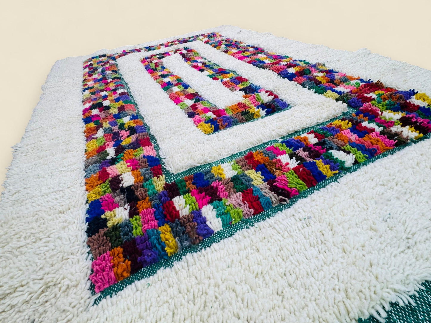 Moroccan Beni Ourain Rug – Tudert Handwoven Wool Carpet