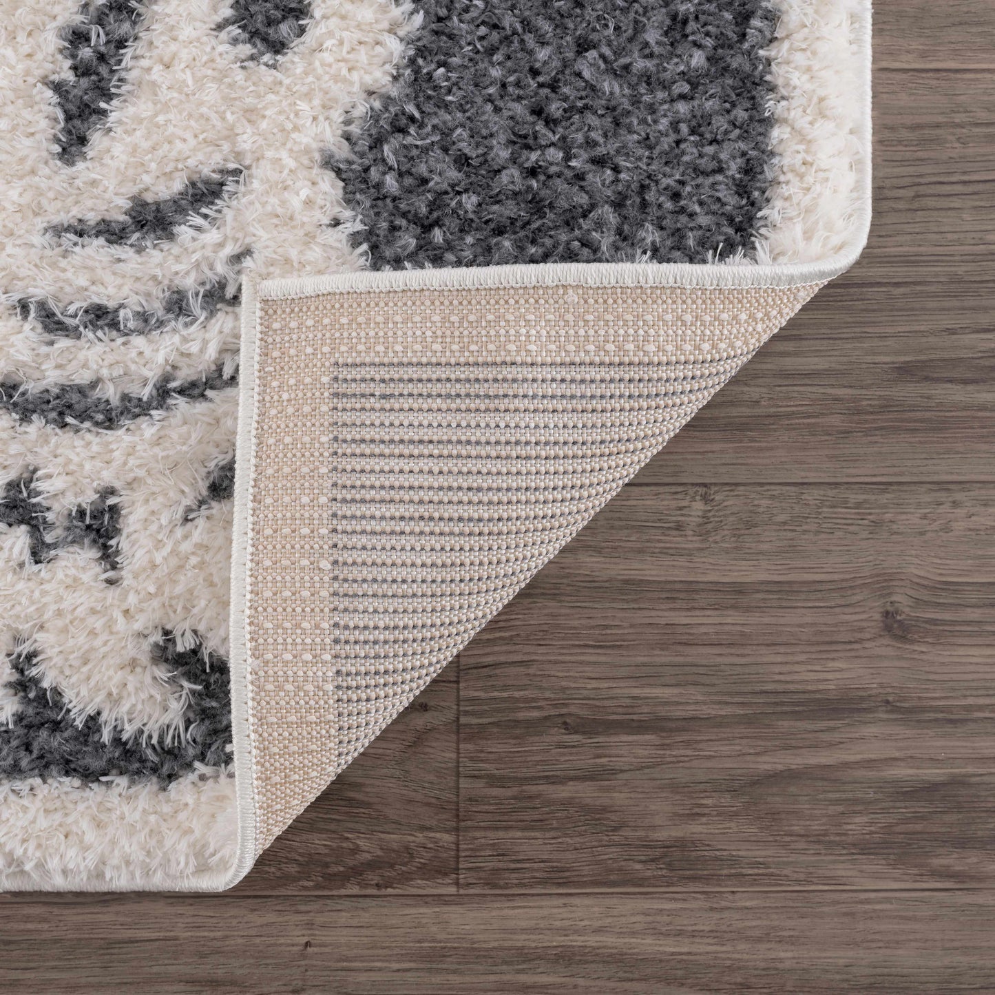 Tibetan Tiger Plush Rug - Zane Collection Charcoal Decor