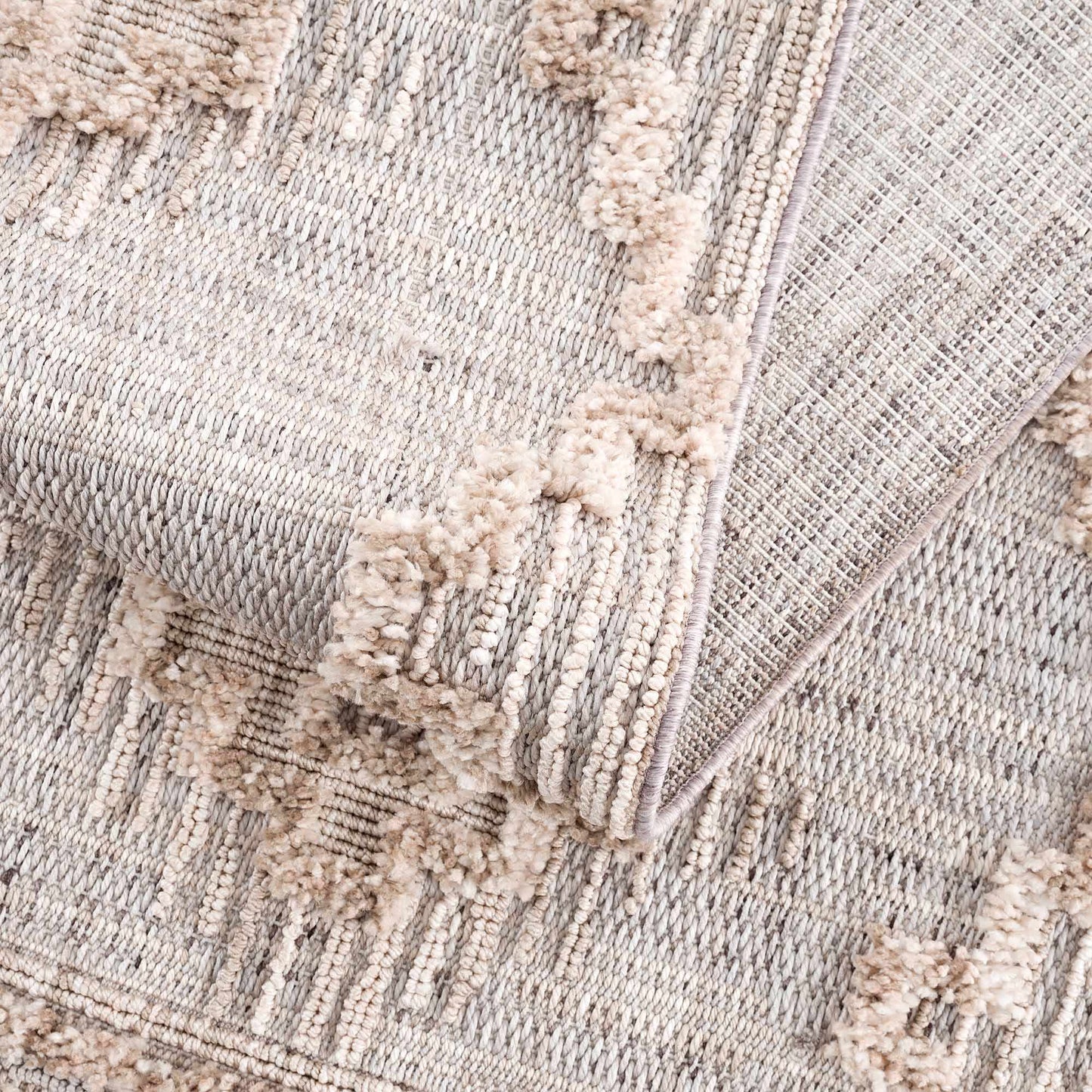 Bohemian Area Rug - High-Low Rustic Design for Cozy Home Décor