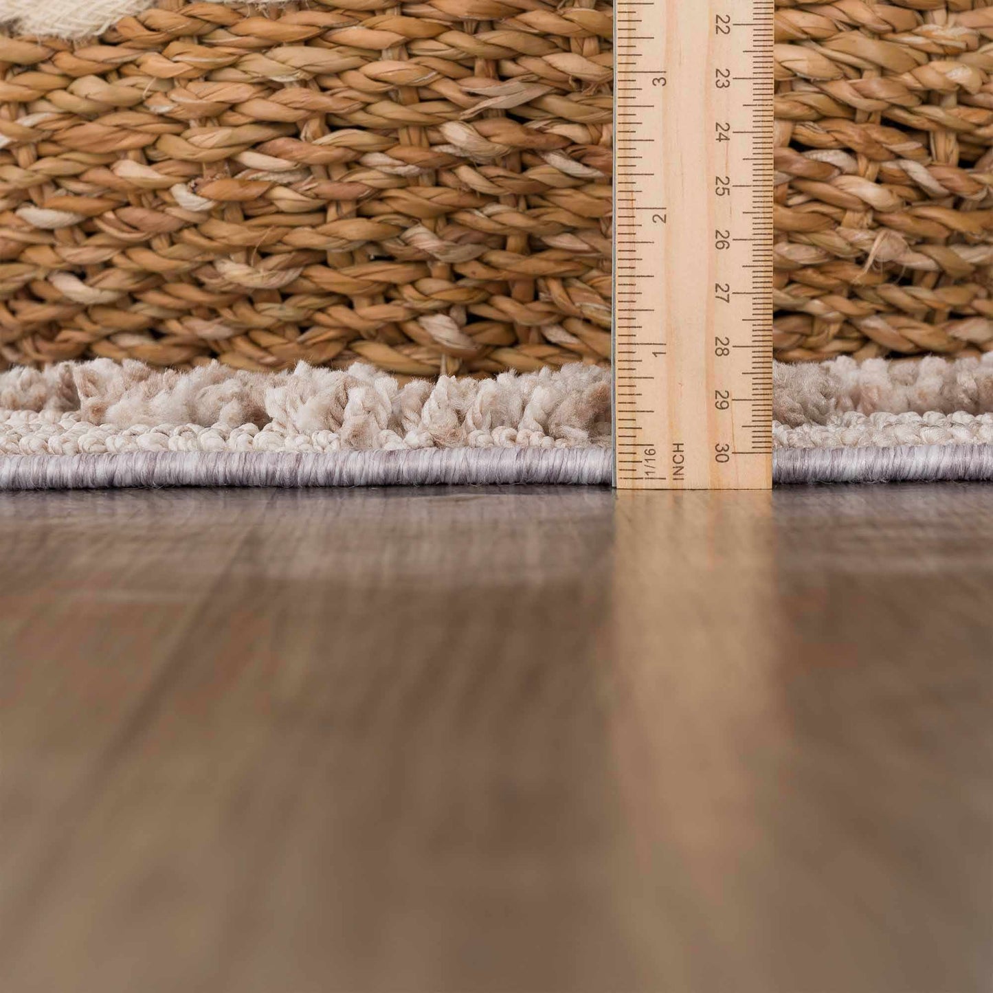 Bohemian Area Rug - High-Low Rustic Design for Cozy Home Décor