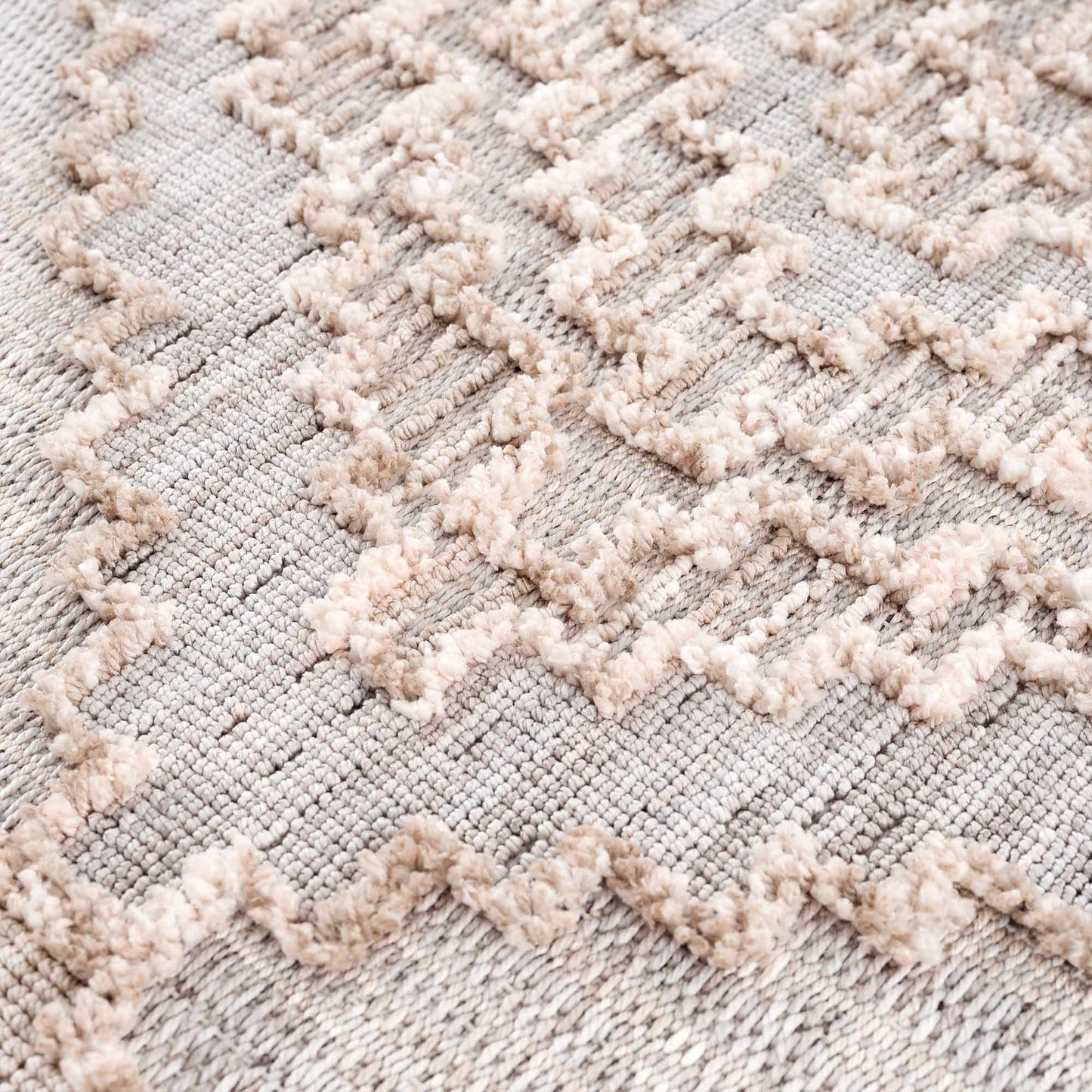 Bohemian Area Rug - High-Low Rustic Design for Cozy Home Décor