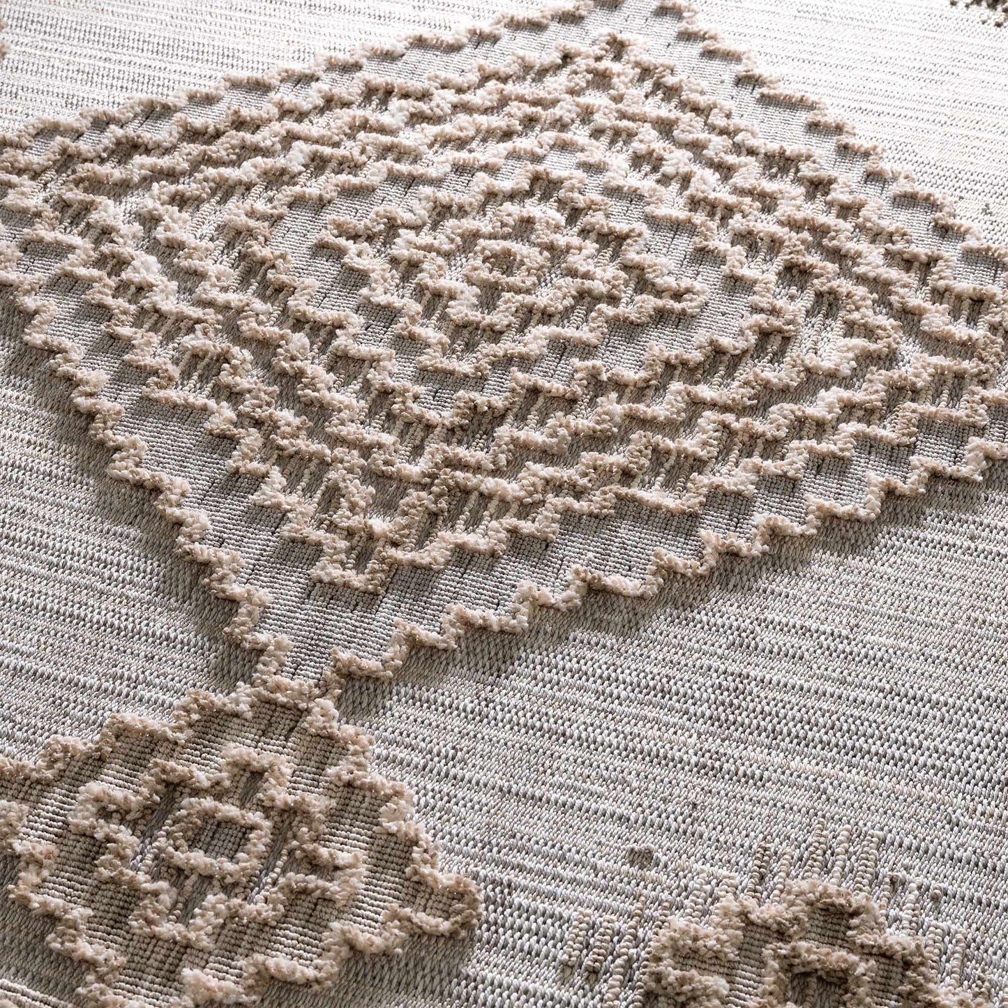 Bohemian Area Rug - High-Low Rustic Design for Cozy Home Décor