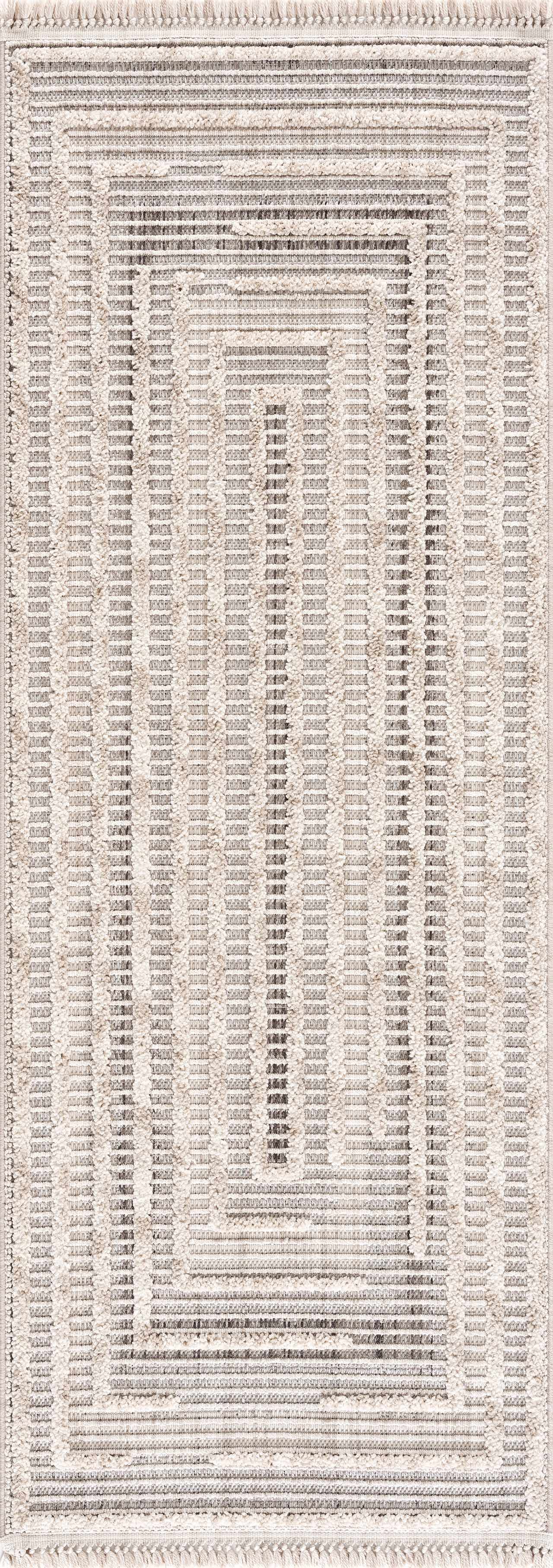 Modern Geometric Area Rug - Stylish Living Room Bedroom Decor