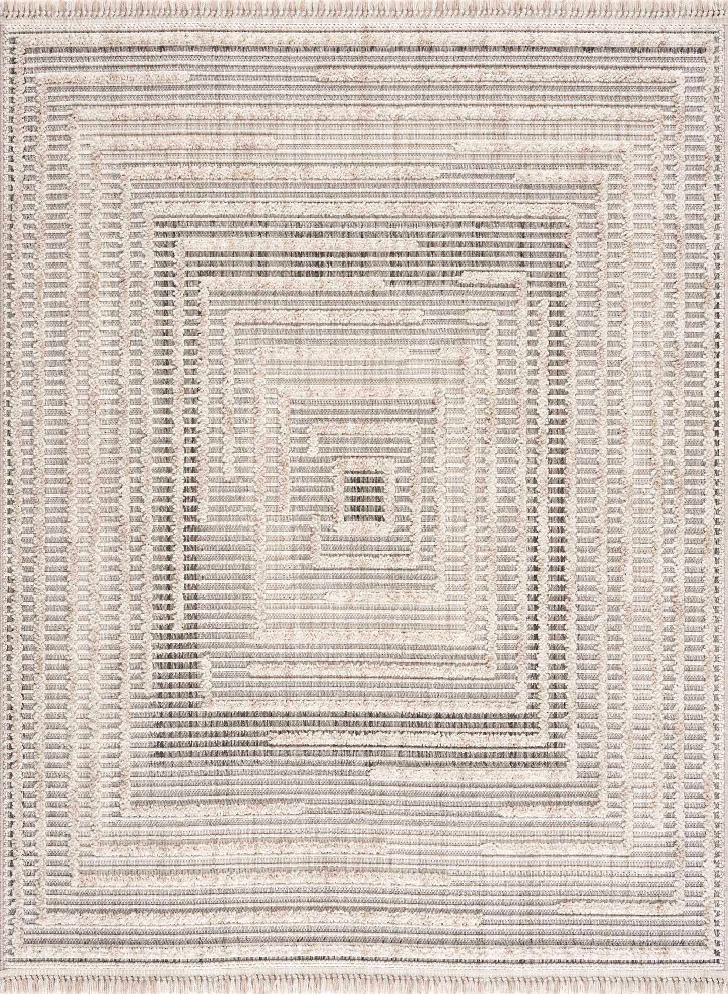 Modern Geometric Area Rug - Stylish Living Room Bedroom Decor