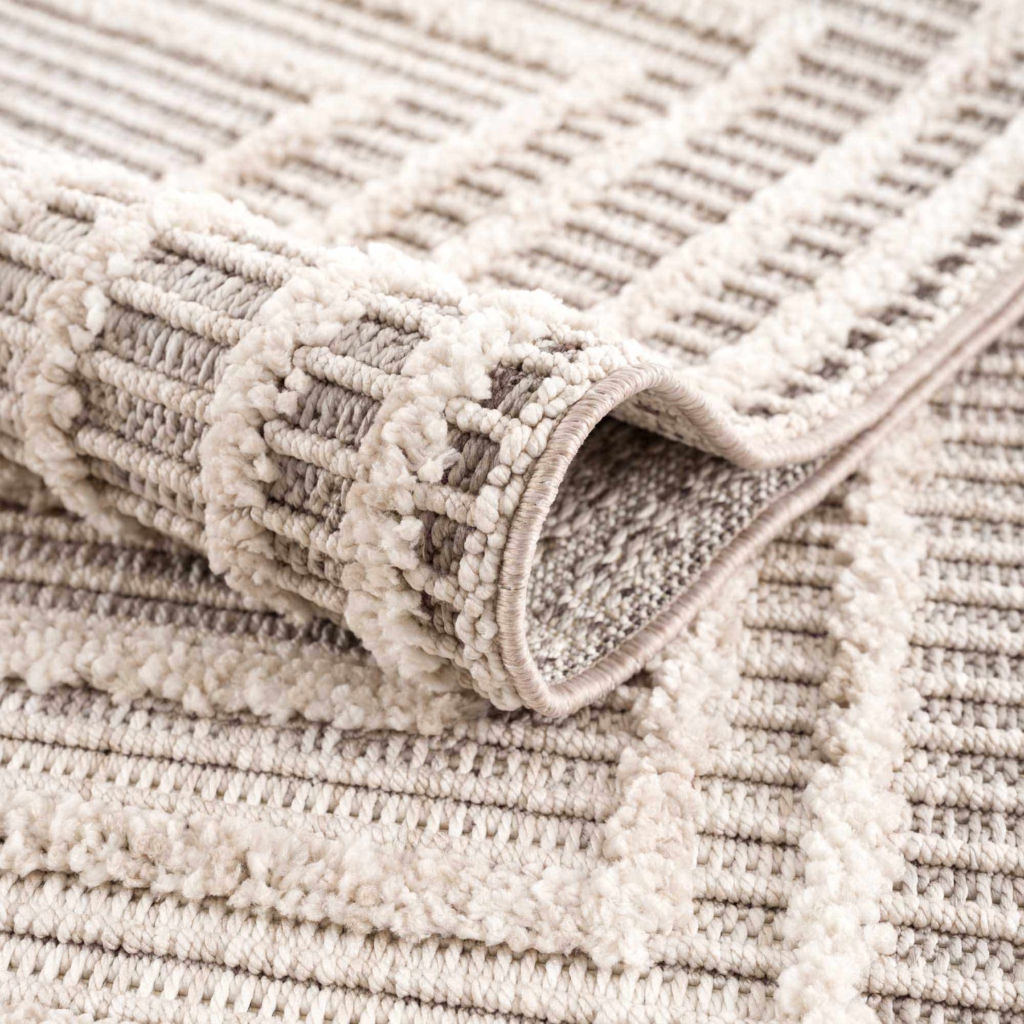 Modern Geometric Area Rug - Stylish Living Room Bedroom Decor