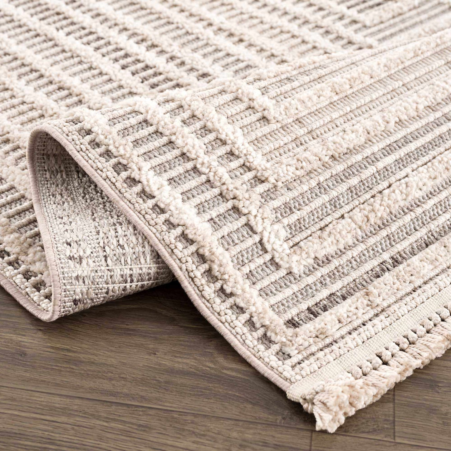 Modern Geometric Area Rug - Stylish Living Room Bedroom Decor