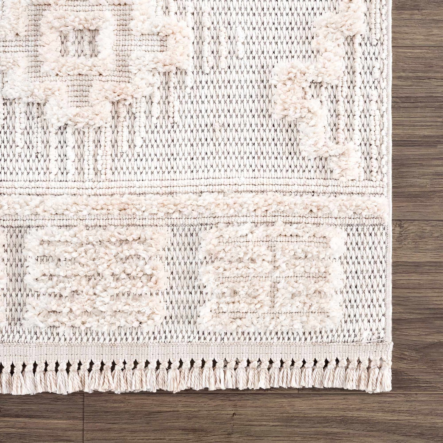 Rustic Area Rug - High-Low Design for Cozy Home Decor